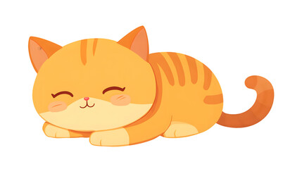 Adorable White Background Cute Cat Isolated Image for Creative Projects