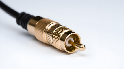 Coaxial TV cable with connector