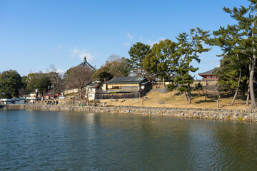 Sarusawa-ike Pond in Nara City, Japan