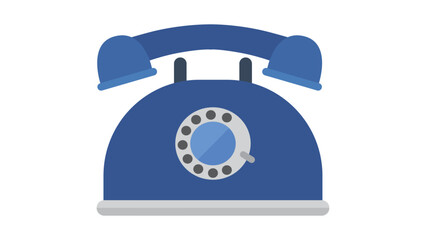 retro telephone isolated on white