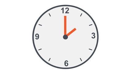 clock isolated on white background