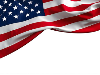 United States flag on side dish wooden background. For US Memorial Day