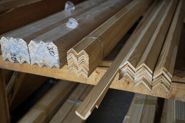 Assorted Wood Trim and Molding Pieces for Carpentry and Interior Design