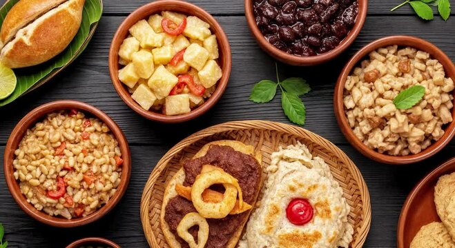 "Culinary Traditions: Authentic Brazilian Food Experience"
A table full of authentic Brazilian delicacies, symbolizing the cultural and gastronomic richness of the tropics.