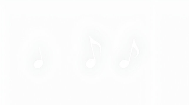 music notes icon set, poised as the focal subject in a high-quality stock photograph, emphasized by defined bold lines, musically perfect, clarity, isolated on transparent background, used for web.