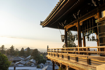 There are many lanterns in Japanese temples.