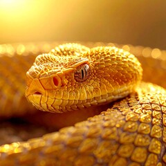 Obraz premium close up image of venomous snake