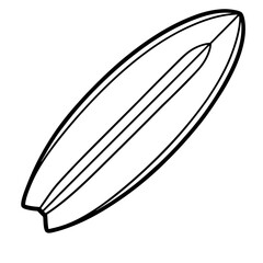 Surfing Board vector Sketch