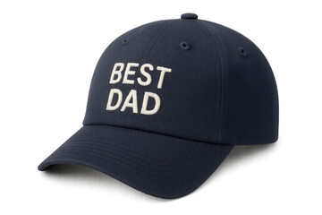 Best dad baseball cap on transparent background for father's day