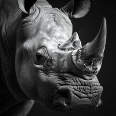 Obraz premium detailed close up image of a Rhinoceros