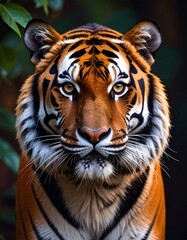 Fototapeta premium detailed close up image of a tiger