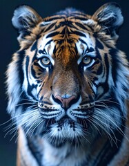 Fototapeta premium detailed close up image of a tiger