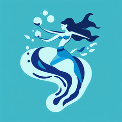 Enchanted Mermaid Ocean Dreams and Mystical Bubbles