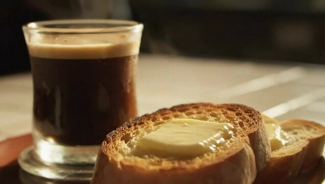Caf&eacute; e chocolate, p&atilde;o e queijo