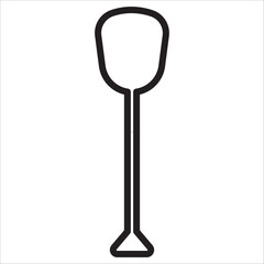 Beach icon outline vector