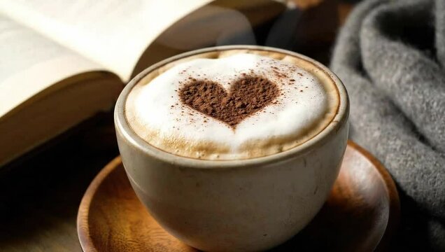 X&iacute;cara de cappuccino com canela