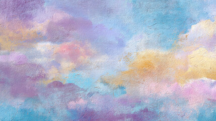 Fototapeta premium Subtle Painterly Background – Pastel Sky Tones with Watercolor Texture