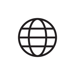 Editable worldwide icon vector design illustrator