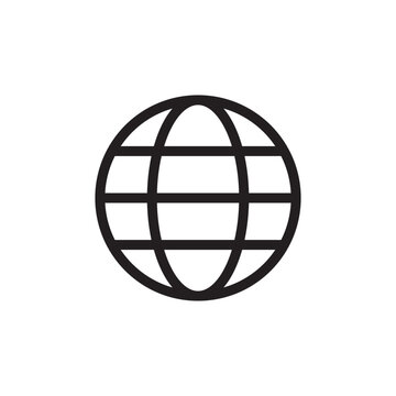 Editable worldwide icon vector design illustrator