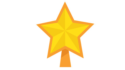 Obraz premium Golden Star Ornament Icon