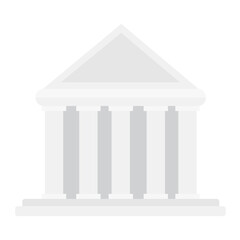Obraz premium Bank Building Icon