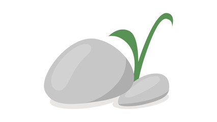 Grey Rocks and Grass Icon © Ibrahim