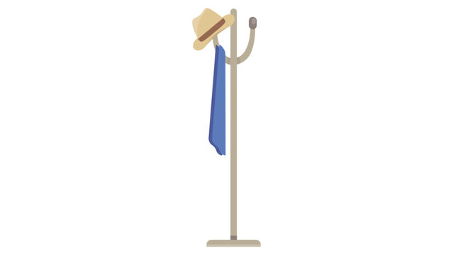 Coat Rack with Hat Icon
