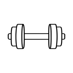 dumbbell isolated on white