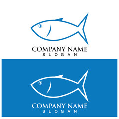 Fish logo template