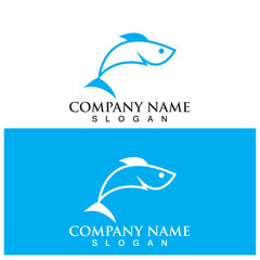 Obraz premium Fish logo template