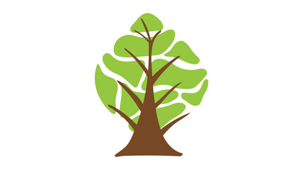 Green Leafy Tree Icon