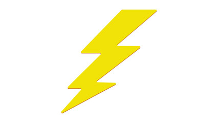 Yellow Lightning Bolt Icon