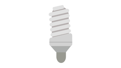 Spiral Light Bulb Icon