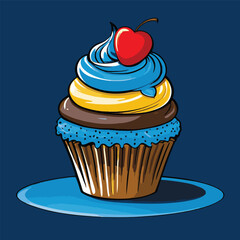 cup cake vector for design needs