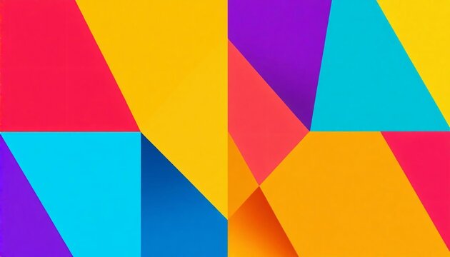 Colorful geometric abstract background in modern style

