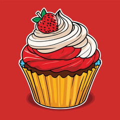 cup cake vector for design needs