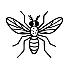 Sandfly Doodle Art - Order Diptera