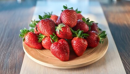 delicious and sweet strawberry on the table
