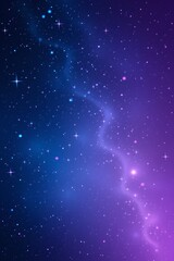Fototapeta premium a gradient background transitioning through starry night hues of deep navy, cosmic purple, glowing blue, and shimmering white with a smooth and visually appealing blend.