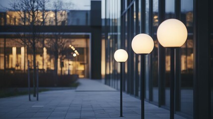 Modern Satellite Lamps Illuminating Contemporary Architecture

