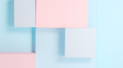 Fototapeta premium colorful pastel square background elements