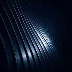 Naklejka premium Sleek Blue Metallic Waves