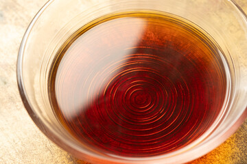 鰹出汁でつくった素麺のつゆ