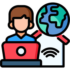 Remote Work Icon