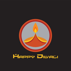 Fototapeta premium diwali logo and vector template