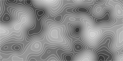 Topographic canyon geometric map relief texture with curved layers and shadow .Abstract geometric topographic contour map background. Panorama view gradient multicolor wave curve .	
