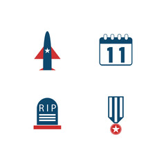 veteran day united states logo and vector template