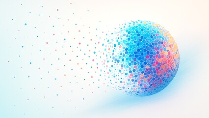 点群が集まり形を作る構図