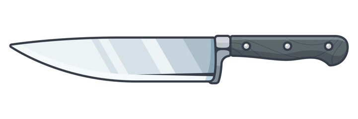 Kitchen Knife Vector Illustration