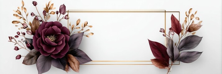Elegant floral frame design (8)